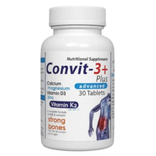 Convit 3+ Calcium, Vitamin D3, Zinc & Magnesium Tablets – Strong Bones & Immunity Support