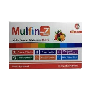 Mulfin-Z Tablets – Multivitamin & Mineral Supplement for Energy & Immunity