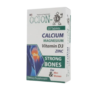 Ocion D – Chewable Tablets – Calcium, Vitamin D3, Magnesium & Zinc for Strong Bones